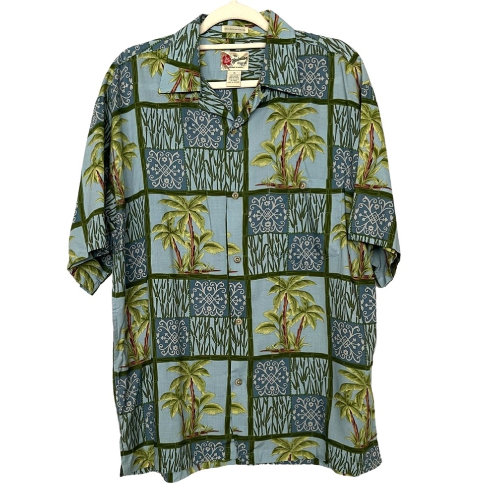 Hilo Hattie The Hawaiian original button down casual shirt luau barbecue EUC